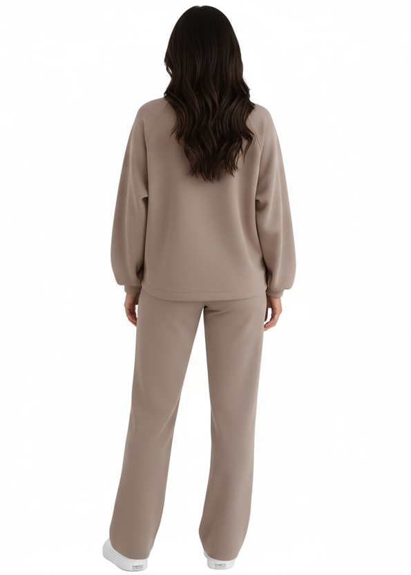 Sweatshirt och Sweatpants - Latte