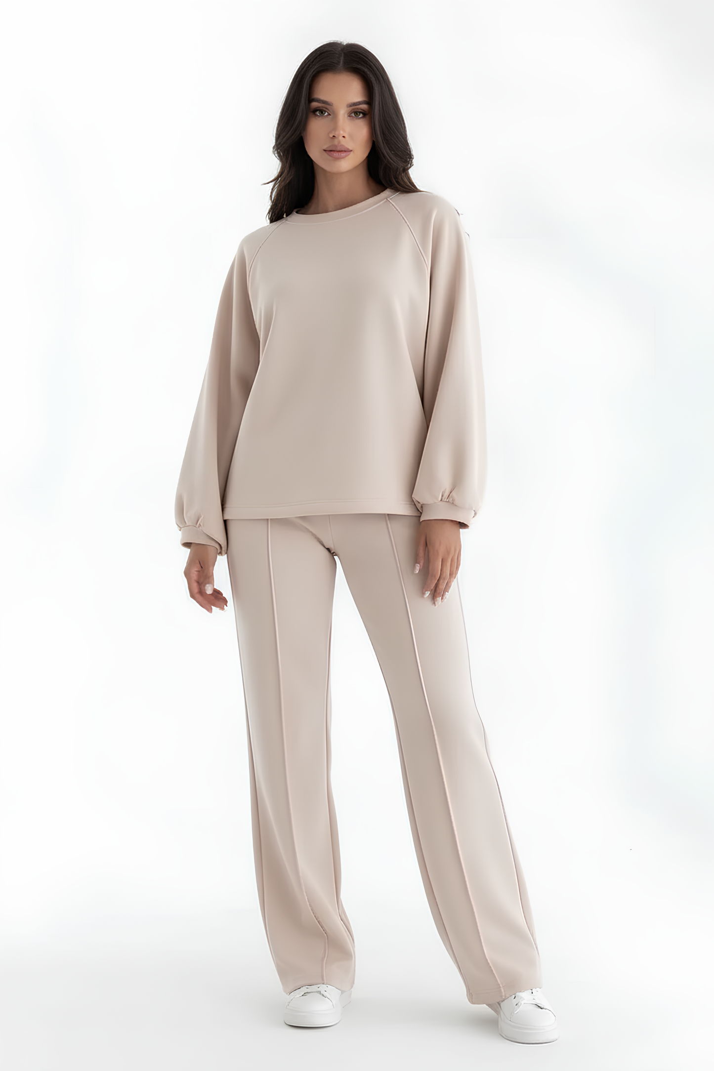 Sweatshirt och Sweatpants - Beige