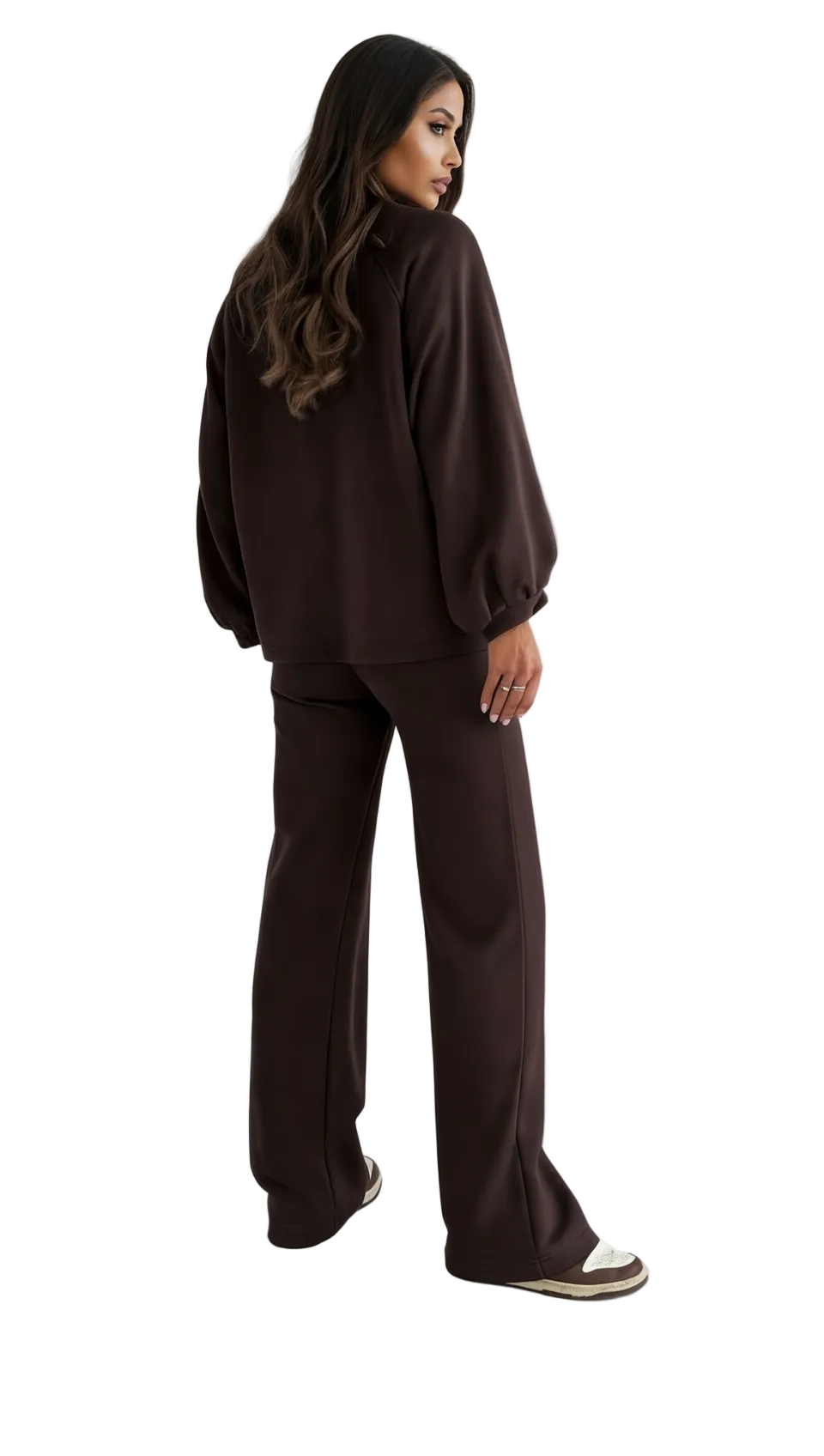 Sweatshirt och Sweatpants - Brun