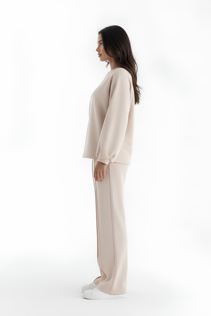 Sweatshirt och Sweatpants - Beige